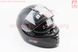 Шлем интеграл, закрытый (сертификация DOT)+откидные очки BLD-М66 S (55-56см), ЧЁРНЫЙ матовый, фото – 3