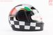 Шлем интеграл, закрытый 825-1 XS, ЧЁРНЫЙ с красной полосой (возможны царапины, дефекты покраски), тип 1, фото – 3