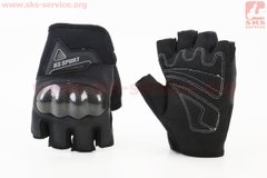 Фото товара – Перчатки мотоциклетные без пальцев L-Чёрные, тип 1