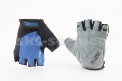Фото товару – Перчатки без пальців M з гелевими вставками під долоню, чорно-сині SBG-1457