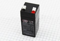 Фото товару – Акумулятор 4V4Ah OT4-4 кислотний (L48*W48*H100mm) для ДБЖ, іграшок та ін.