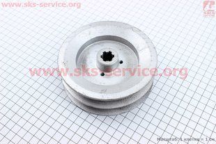 Фото товара &ndash; Шкив D-125mm под шлиц Z-6 (два паза под ремень SPB)