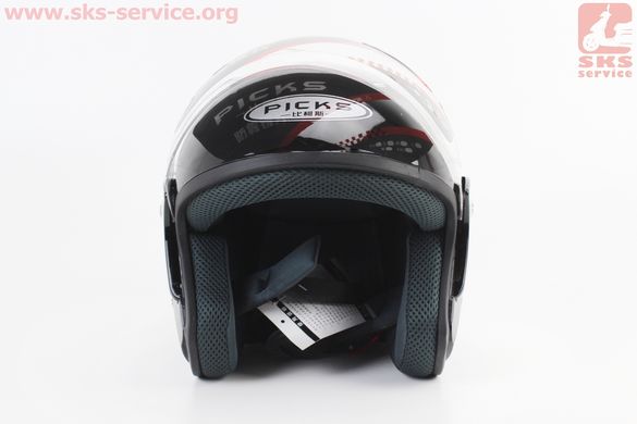 Фото товара – УЦЕНКА Шлем открытый АТ-666 - ЧЕРНЫЙ (царапины, дефекты покраски)