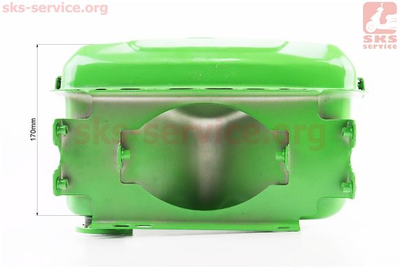 Фото товара – Бак топливный R195NM, 270x220x170mm, потайная горловина, отверстие под кран топливный + фара