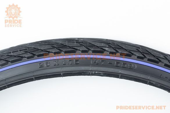 Фото товара &ndash; Шина 26"x1,75 (47-559) дорожная с синей полосой SA-234