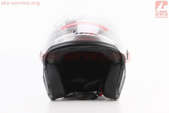 Фото товара – Шлем открытый+откидные очки BLD-708 М (57-58см), СЕРЫЙ глянец