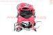 Рюкзак влагозащитный 20 литр., с отсеком для шлема, чехлом от дождя, вентилируемые накладки на спину, светоотражающие полосы, красный COMFORT SBP-059, фото – 4