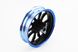 Диск передній литий MT2,50x10 d12mm (диск гальм. 3 болти) "5 променів" синій/чорний, фото – 1
