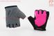 Перчатки без пальців XS з гелевими вставками під долоню, чорно-рожеві SBG-1457, фото – 2