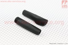 Фото товара – Ручки руля 130мм, эргономичные, чёрно-серые VLG-1670D2