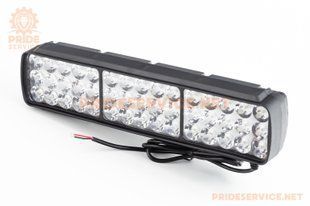 Фото товару &ndash; Фара додаткова світлодіодна вологозахисна-45 LED з кріпленням, прямокутна 260x65мм