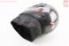 Шолом інтеграл, закритий з коміром HK-221, СІРИЙ глянець з червоно-сірим малюнком (можливі подряпини, дефекти фарбування), фото – 2