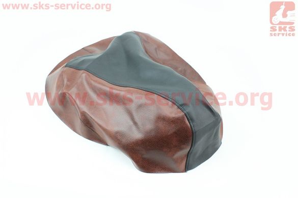 Фото товара – Чехол сиденья Yamaha VINO 5AU (эластичный, прочный материал) черный/коричневый