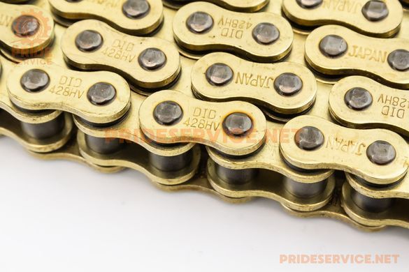 Фото товара &ndash; Цепь привода колеса 428HVOx136L GOLD (с сальниками)