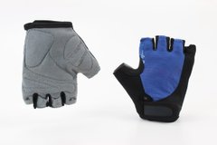 Фото товара – Перчатки без пальцев XS черно-cиние, с гелевыми вставками под ладонь SBG-1457