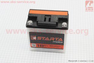 Фото товара &ndash; Аккумулятор 6V18Ah 3MTC-18 кислотный (L140*W75*H140mm), плоская клемма, "STARTA"