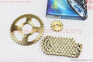 Фото товару &ndash; Зірки, ланцюг к-кт JH - 428-98L+41T+14T (у коробці) GOLD