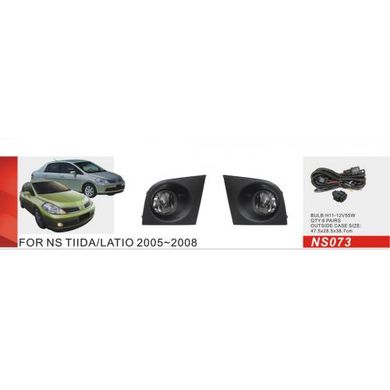 Фото товару – Фари дод. модель Nissan Tiida 2004-08/NS-073/h11-12V55W/ел.проводка