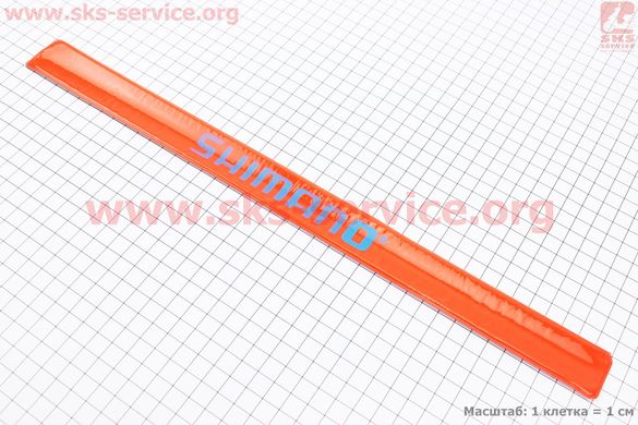 Фото товара – Защитный браслет, светоотражающий, оранжевый SHIMANO