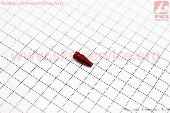 Фото товару – Ковпачок ніпеля (Presta), алюмінієвий, червоний FV-01