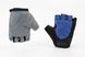 Перчатки без пальців XS з гелевими вставками під долоню, чорно-сині SBG-1457, фото – 1