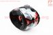 Шлем закрытый с откидным подбородком+очки BLD-159 XS- ЧЕРНЫЙ с рисунком красно-серым, фото – 4