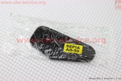 Фото товару – Фільтр-елемент повітряний (поролон) Suzuki AD50/SEPIA з просоченням, чорний