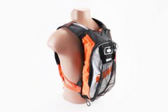 Фото товара – Мото рюкзак с питьевой системой 16х49х8см, Оранжево-Белый