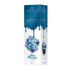 Фото товара – Ароматизатор жидкий для дома/офиса Tasotti "Car & Home" QUEENS White 100ml Blue Flowers