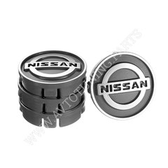 Фото товару – Заглушка колісного диска Nissan 60x55 сірий ABS пластик (4шт.)