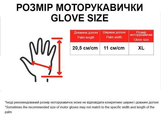 Фото товару &ndash; Моторукавички YM888-5 size XL поліепілен поліестер FOX на липучці чорні