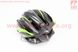 Шлем велосипедный M (55-61 см) съемный козырек, 10 вент. отверстия, системы регулировки по размеру Divider и Run System SRS, черно-зеленый SBH-4000, фото – 2