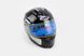 Шлем закрытый АТ-906 - ЧЕРНЫЙ с рисунком серо-белым + воротник, фото – 1