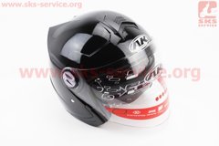 Фото товара – УЦЕНКА Шлем открытый + очки HF-223 L- ЧЕРНЫЙ матовый (царапины, cколы, см. фото)