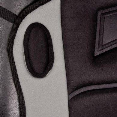 Фото товару – Накидка на сид. H 19002 GY/BK з підігрівом висока/перемикач