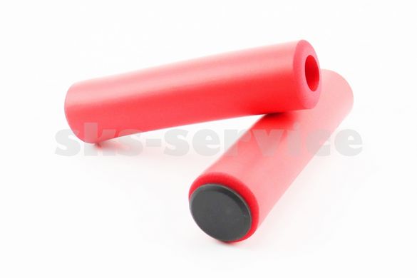 Фото товару – Ручки керма 130мм, пінорезинові, червоні