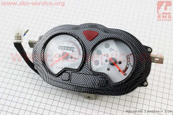Фото товару – Спідометр в зборі "овальний" на 120км/год, тип 2