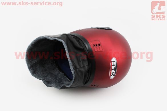 Фото товара – Шлем закрытый HK-221 - КРАСНЫЙ матовый + воротник (возможны царапины, дефекты покраски)
