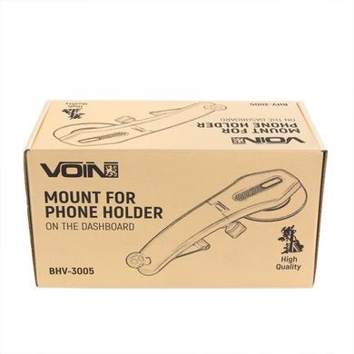 Фото товару – Кронштейн для тримача мобільного телефону BHV-3005, на присосці, на панель приладів