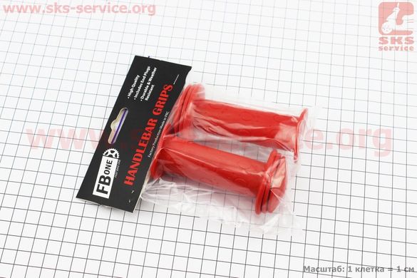 Фото товара – Ручки руля CHILD 95мм, красные PVC-138A
