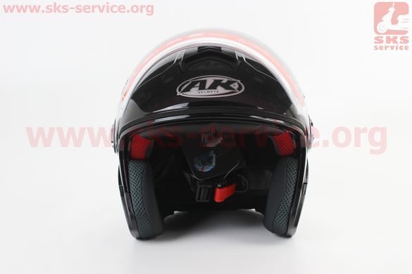 Фото товара – Шлем открытый + очки AK-720 (NEW) - ЧЕРНЫЙ