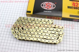 Фото товара &ndash; Цепь привода колеса 428Н*98L GOLD