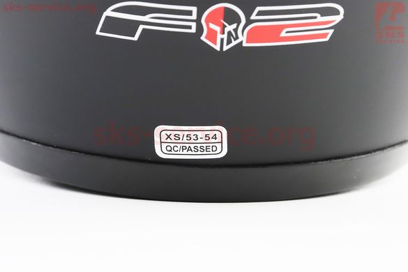 Фото товара – Шлем интеграл, закрытый 830 XS, ЧЁРНЫЙ матовый с красно-серым рисунком