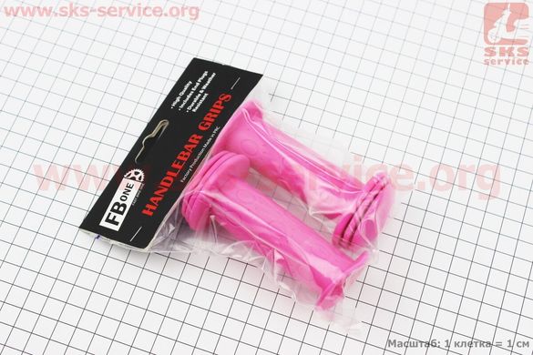 Фото товару – Ручки керма CHILD 95мм, рожеві PVC-138A