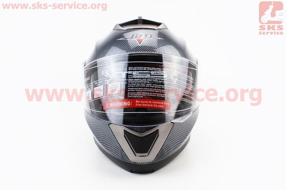 Фото товара – Шлем закрытый с откидным подбородком+очки BLD-160 S- "КАРБОН"