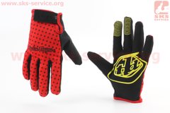 Фото товара – Перчатки L с силиконовыми вставками, красно-чёрные, НЕ оригинал