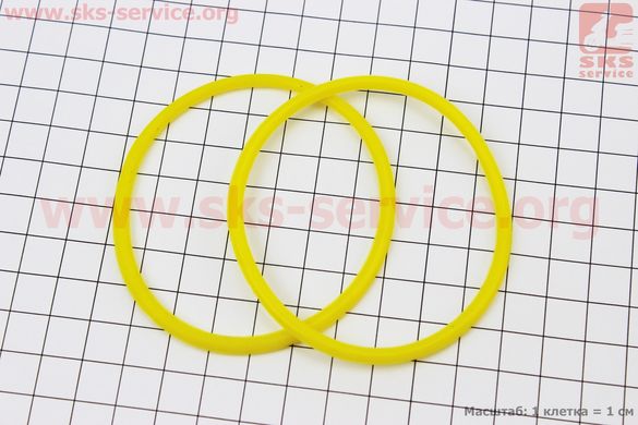 Фото товара – Кольцо (манжет) уплотнительное гильзы 80mm, желтое R180NM, к-кт 2шт