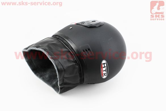 Фото товара – Шлем закрытый HK-221 - ЧЕРНЫЙ матовый + воротник (возможны царапины, дефекты покраски)
