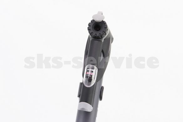 Фото товара – Насос пластмассовый с узким манометром, Т-ручкой, чёрный SPM-1961P