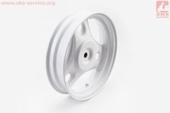 Фото товара – УЦЕНКА Диск колесный задний Honda DIO (стальной) белый (незначительный дефект см. фото)